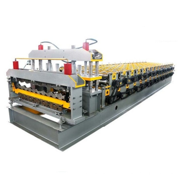 metal corrugated double layer roll forming machine ,r101 metal forming machine to mexico